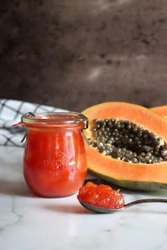 Papaya, Lemongrass, and Ginger Jam | Mermelada de Papaya, Limoncillo, Jengibre